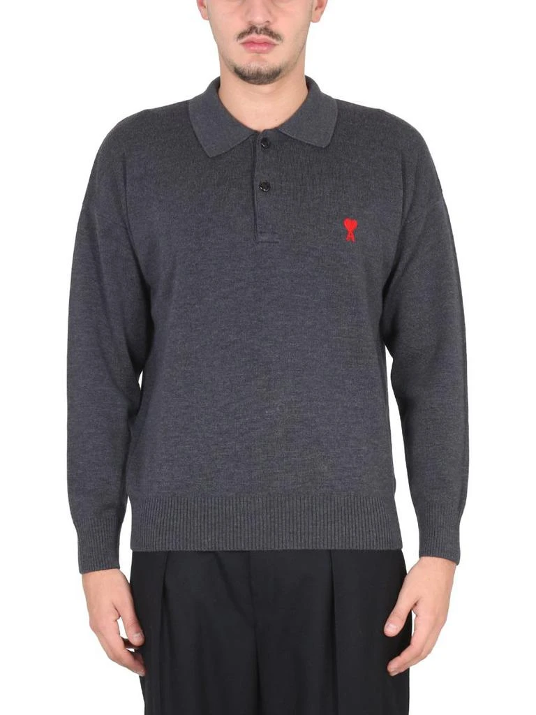 商品AMI|AMI ALEXANDRE MATTIUSSI "AMI DE COEUR" POLO SHIRT,价格¥2160,第1张图片