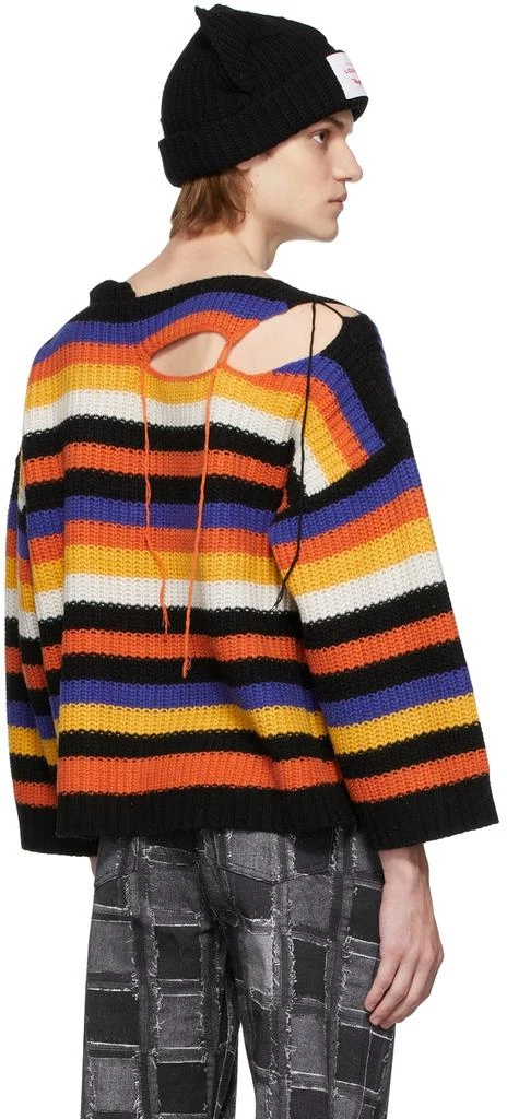 商品Charles Jeffrey Loverboy|Multicolor Stripe Slash Sweater,价格¥1871,第3张图片详细描述