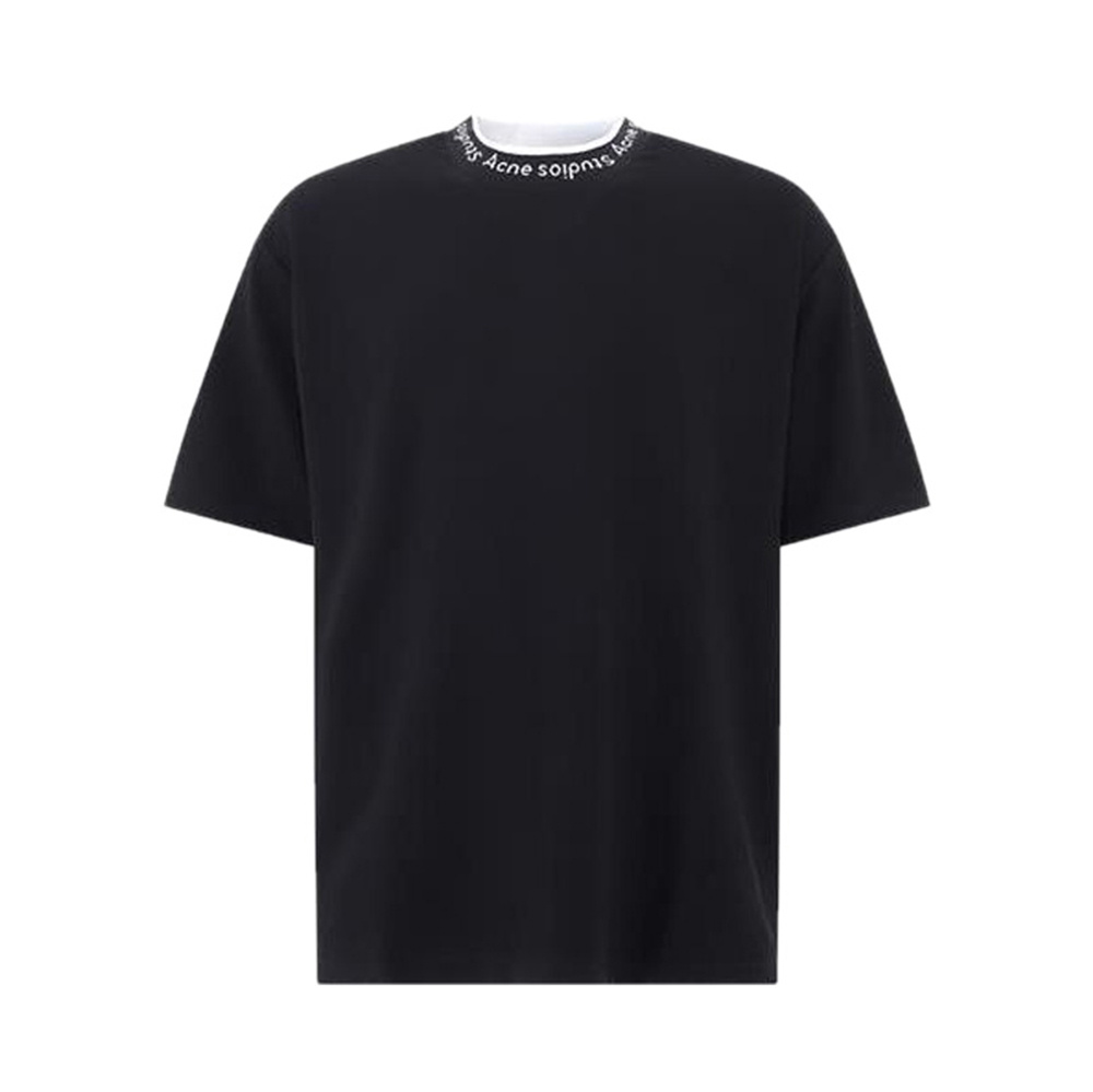 商品Acne Studios|ACNE STUDIOS 艾克妮 男士黑色T恤 BL0221-BLACK,价格¥1612,第1张图片