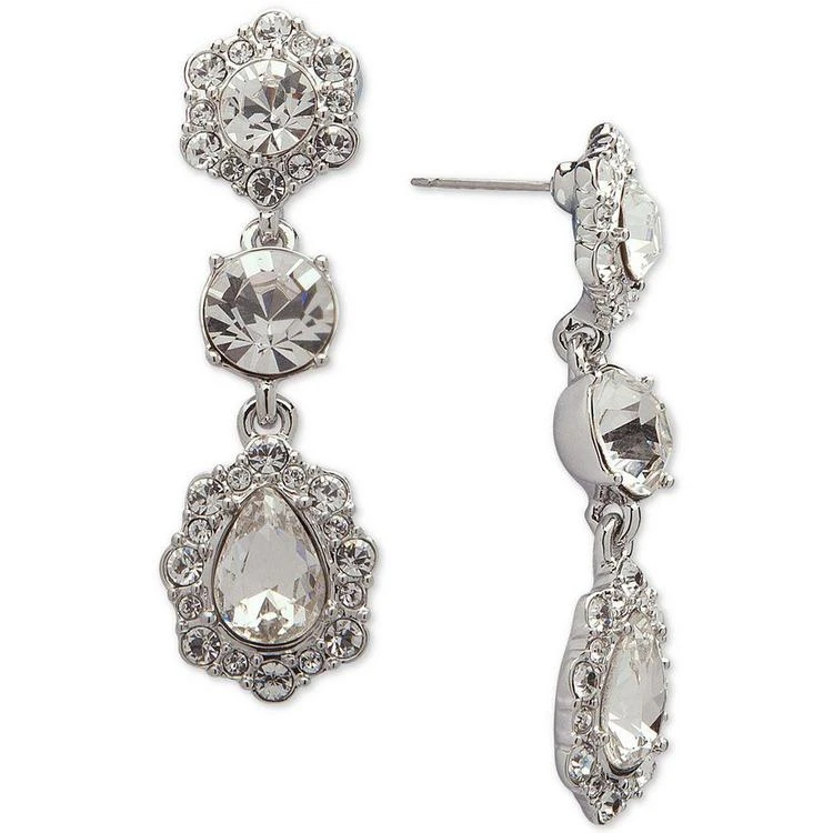 商品Givenchy|Crystal and Pavé Triple Drop Earrings,价格¥326,第2张图片详细描述