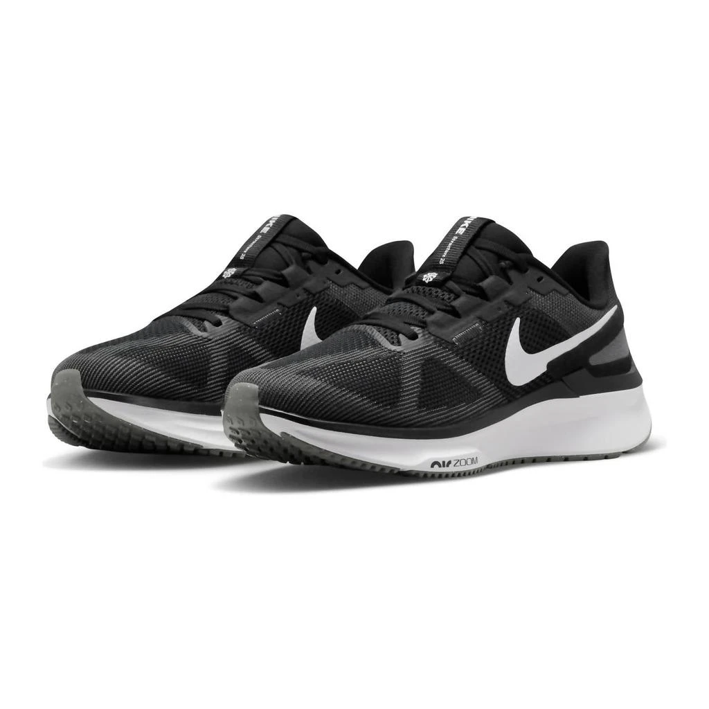 商品NIKE|Men's Structure 25 Road Running Shoes In Black/white/dark Grey,价格¥1021,第3张图片详细描述
