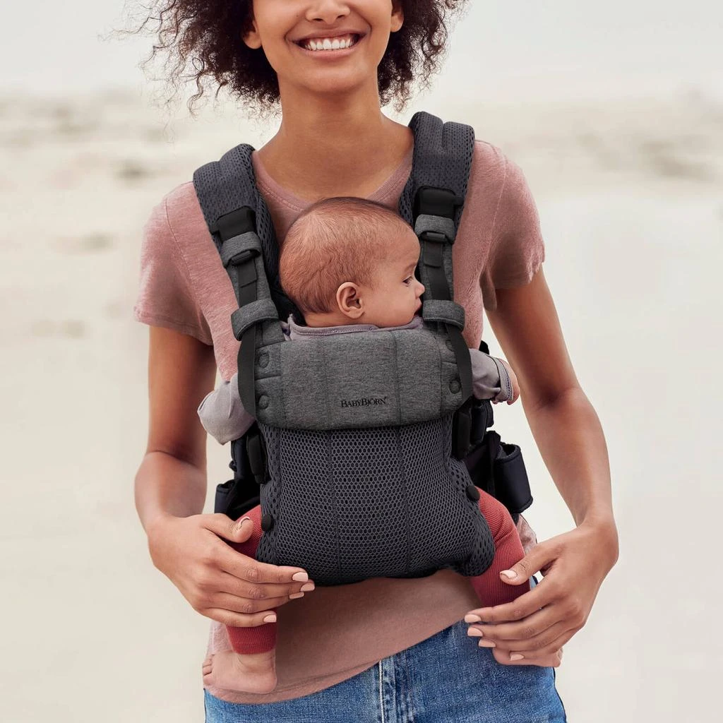 商品BabyBjörn|BABYBJÖRN Harmony 3D Mesh Baby Carrier - Anthracite,价格¥2074,第2张图片详细描述