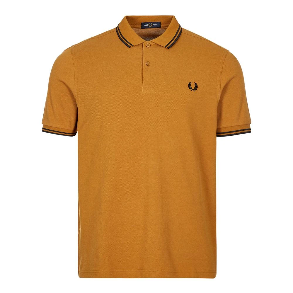 商品Fred Perry|Fred Perry Twin Tipped Polo Shirt - Caramel / Black,价格¥219,第1张图片