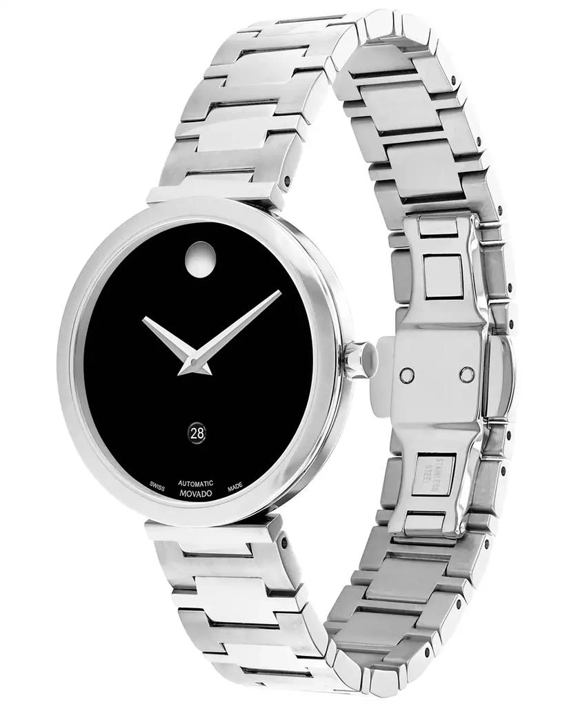 商品Movado|Women's Museum Classic Swiss Automatic Silver-Tone Stainless Steel Bracelet Watch 32mm,价格¥8896,第2张图片详细描述