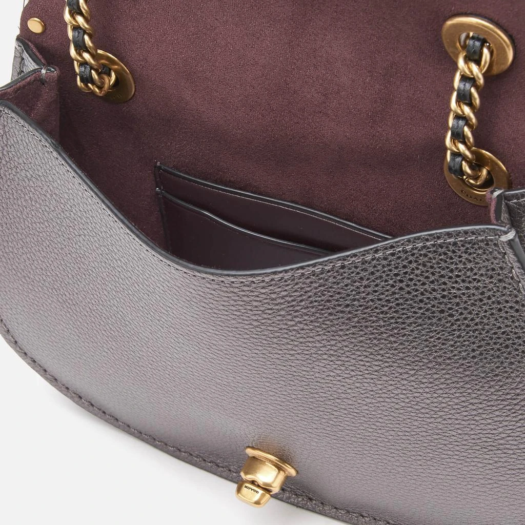 Coach Women's Scallop Rivets Parker Saddle Bag - Black 商品