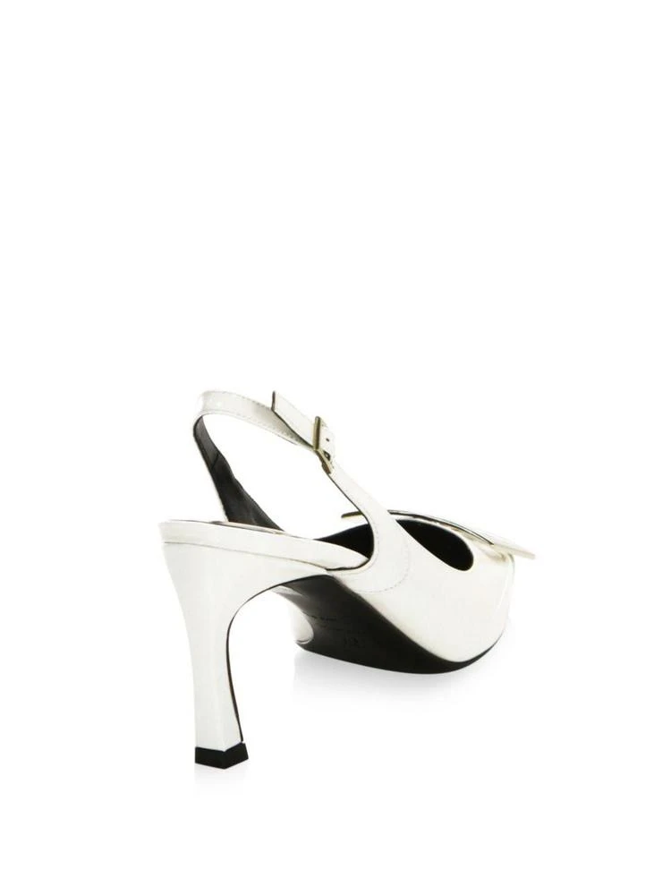 商品Roger Vivier|Trompette Leather Slingback Pumps,价格¥6493,第2张图片详细描述