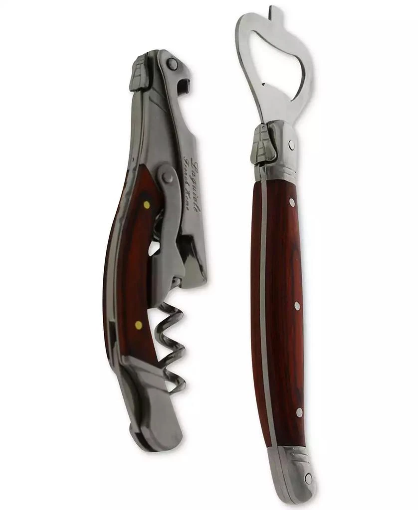 商品French Home|Laguiole Bottle Opener Bar Set with Pakkawood Handles, 2 Piece.,价格¥445,第2张图片详细描述