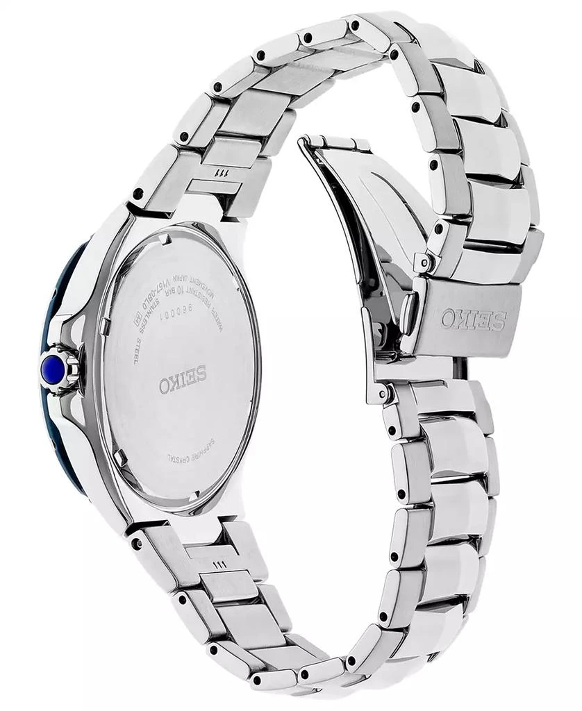商品Seiko|Men's Coutura Solar Gray Stainless Steel Bracelet Watch 42.5mm,价格¥2791,第3张图片详细描述