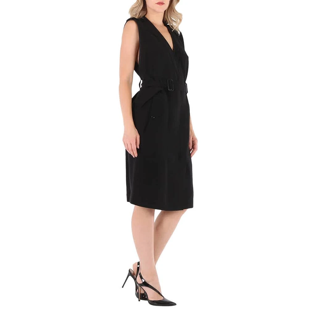 商品Burberry|Reece Black Sleeveless Silk Cardi Wrap Dress,价格¥6344,第1张图片