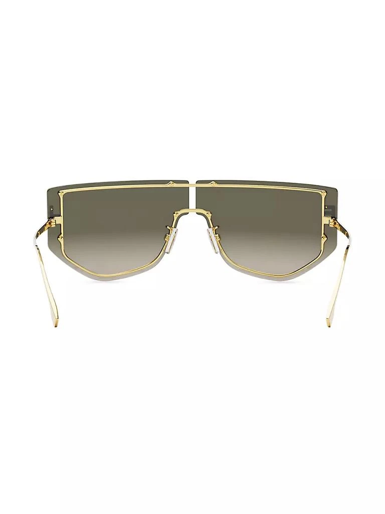 商品Fendi|Metal Sun Rectangular Shield Sunglasses,价格¥3876,第5张图片详细描述