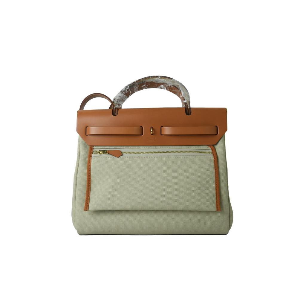 Hermes Herbag 31 Gold Hardware Gold Beton商品第3张图片规格展示