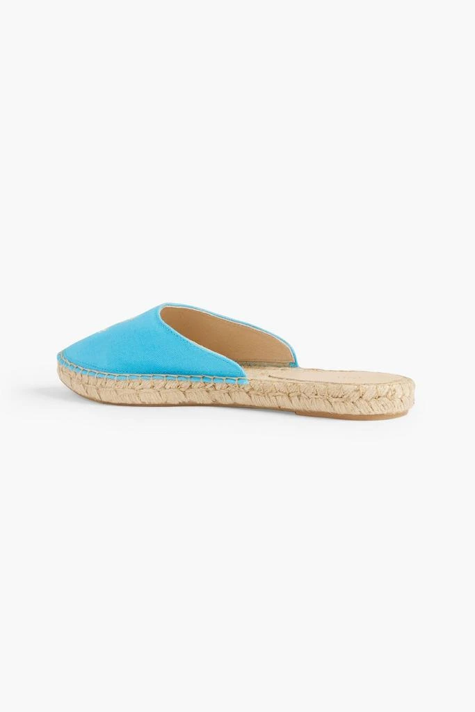 商品Ganni|Embroidered canvas espadrille slippers,价格¥209,第3张图片详细描述