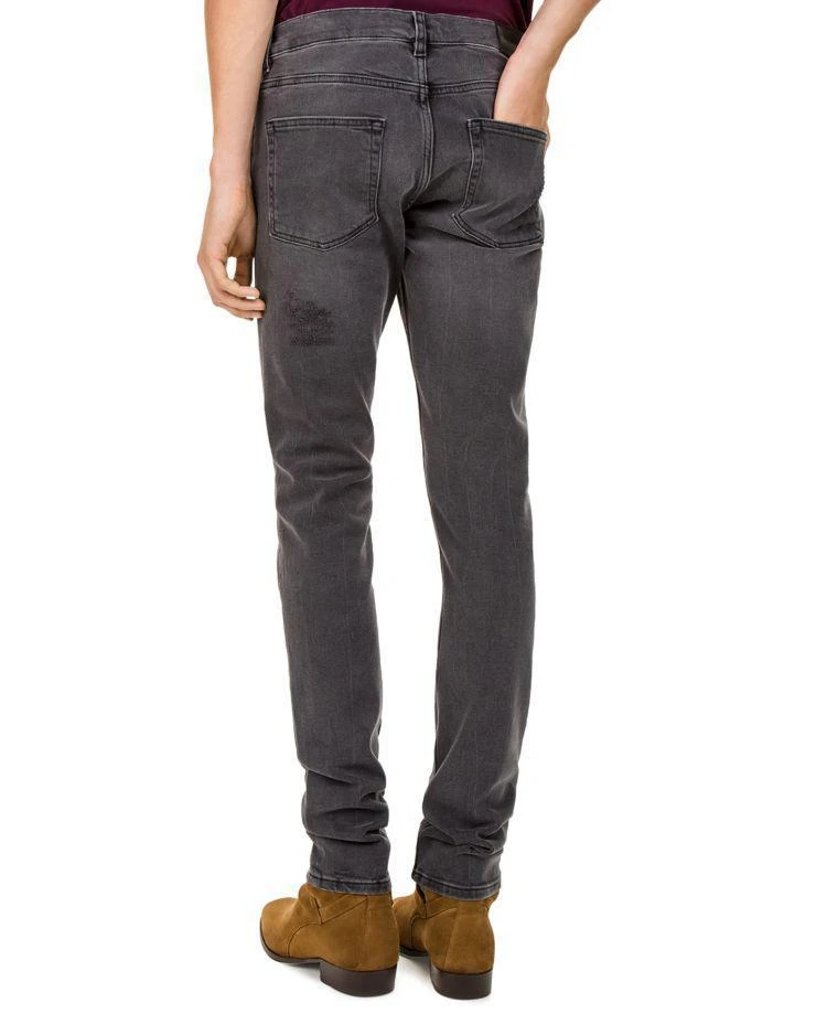 商品The Kooples|Bushed Slim Fit Jeans in Dark Grey,价格¥1011,第2张图片详细描述