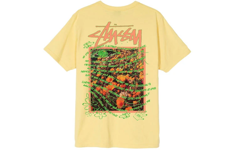商品[国内直发] STUSSY|Super Bloom Tee 背后大Logo印花��短袖美式复古T恤 男女同款,价格¥646,第8张图片详细描述