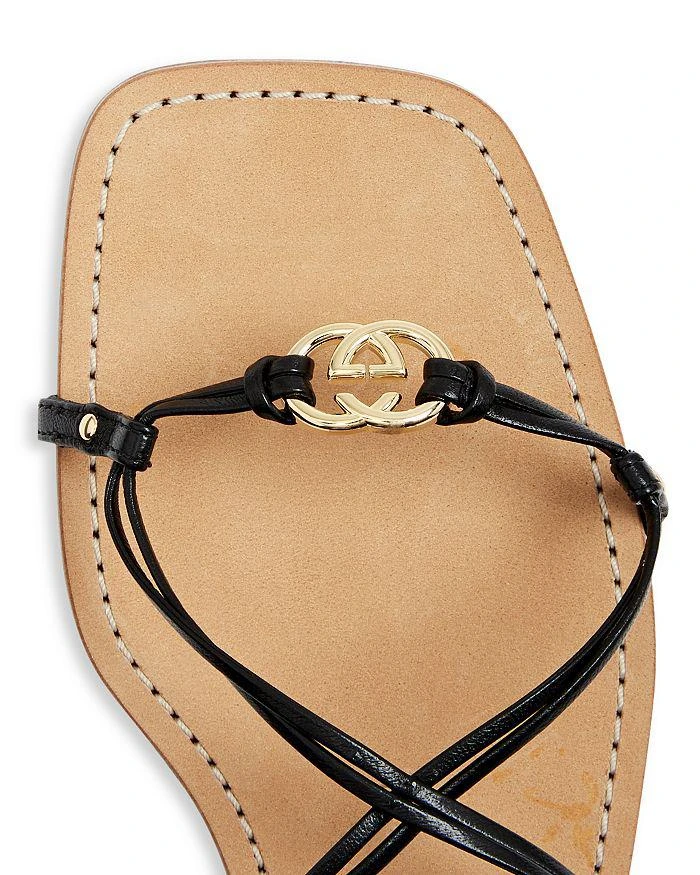 商品Gucci|Women's Interlocking G Strappy Ankle Tie Sandals,价格¥6278,第4张图片详细描述