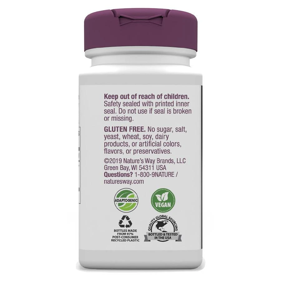 商品Nature's Way|Holy Basil Stress Support Vegan Capsules,价格¥179,第2张图片详细描述