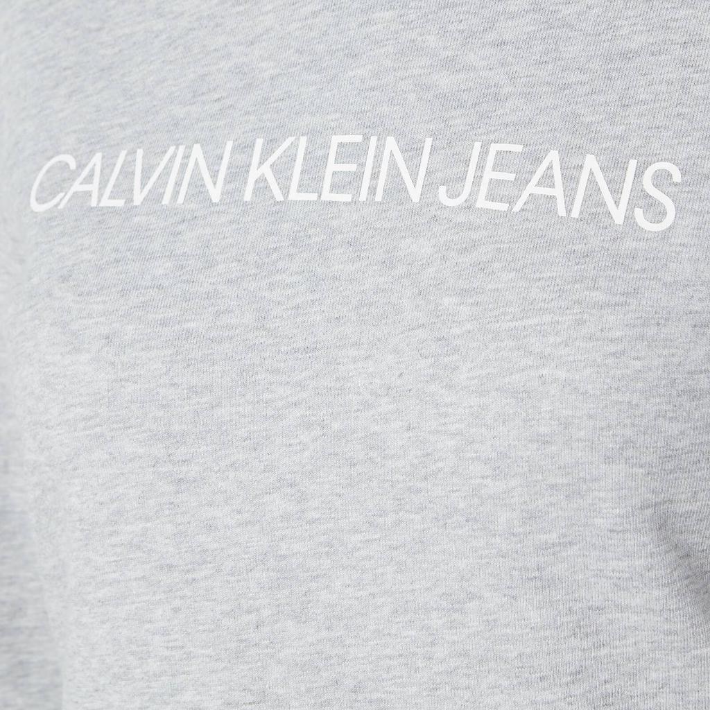 Calvin Klein Jeans Women's Institutional Core Logo Crew Neck 卫衣 - Light Grey Heather商品第4张图片规格展示