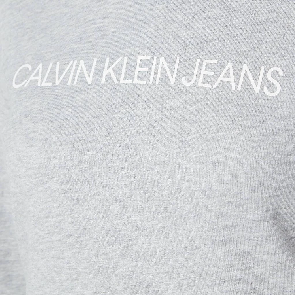 商品Calvin Klein|Calvin Klein Jeans Women's Institutional Core Logo Crew Neck 卫衣 - Light Grey Heather,价格¥301,第4张图片详细描述