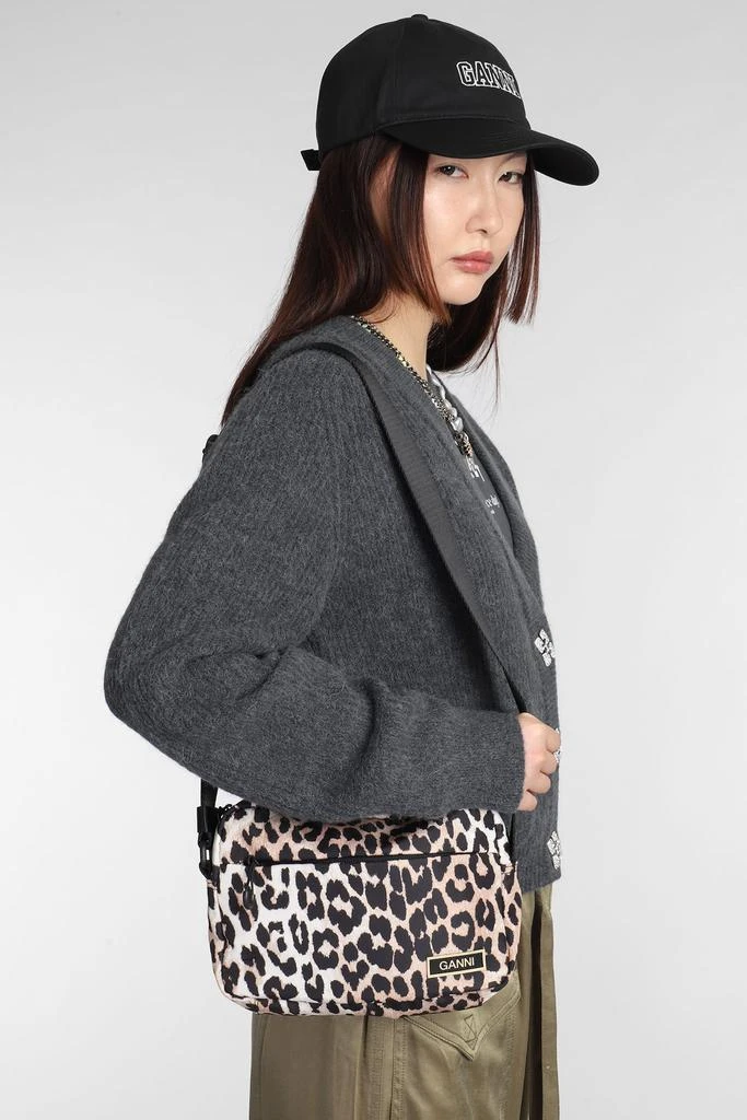 商品Ganni|Shoulder Bag In Animalier Polyester,价格¥1145,第2张图片详细描述