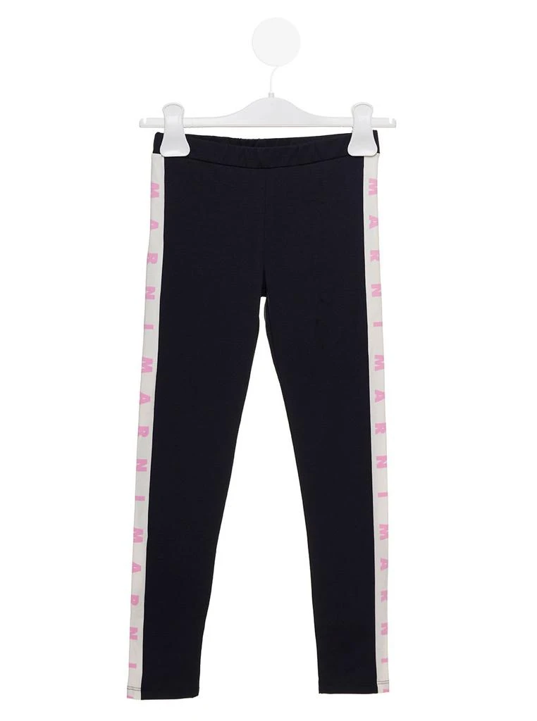 商品Marni|Marni Kids Baby Girls Blue Leggings With Side Band,价格¥810,第1张图片