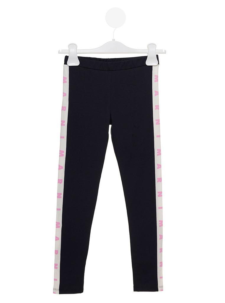 商品Marni|Marni Kids Baby Girls Blue Leggings With Side Band,价格¥758,第1张图片