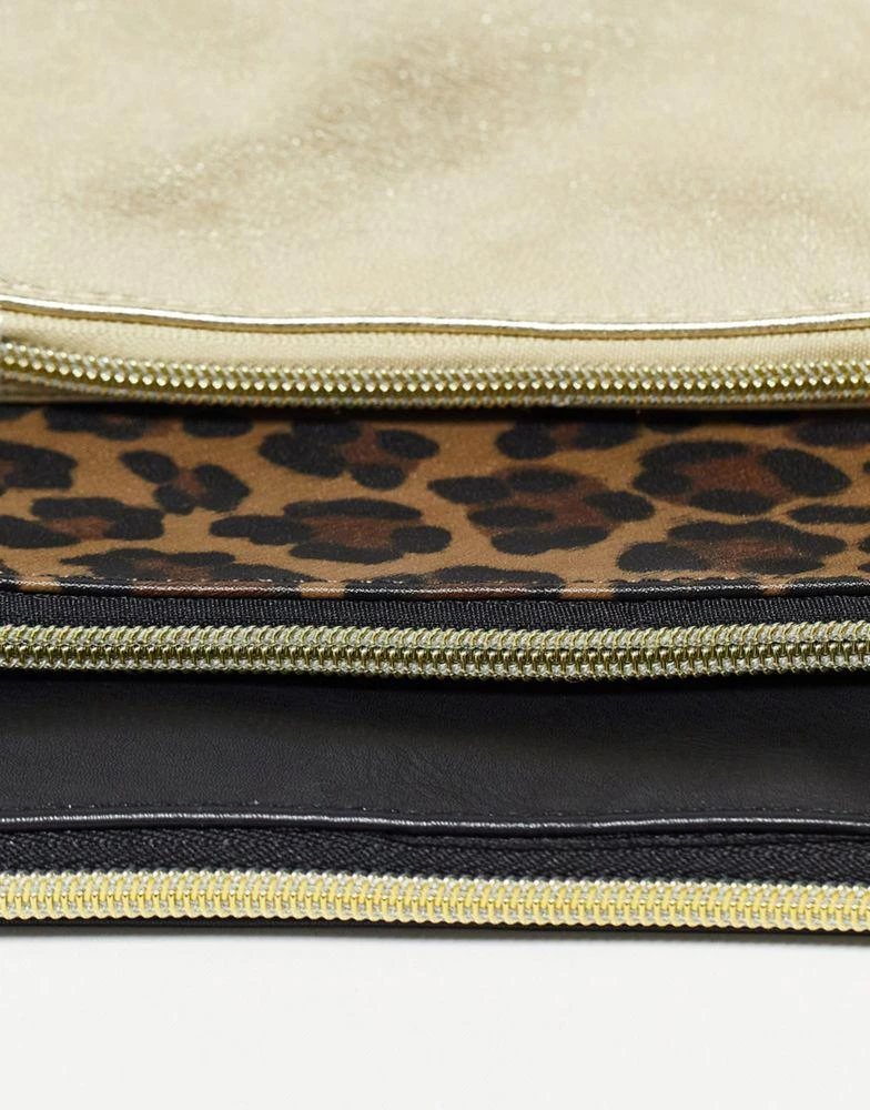 商品Elle|Elle trio logo cosmetics make up bags in multi,价格¥246,第4张图片详细描述