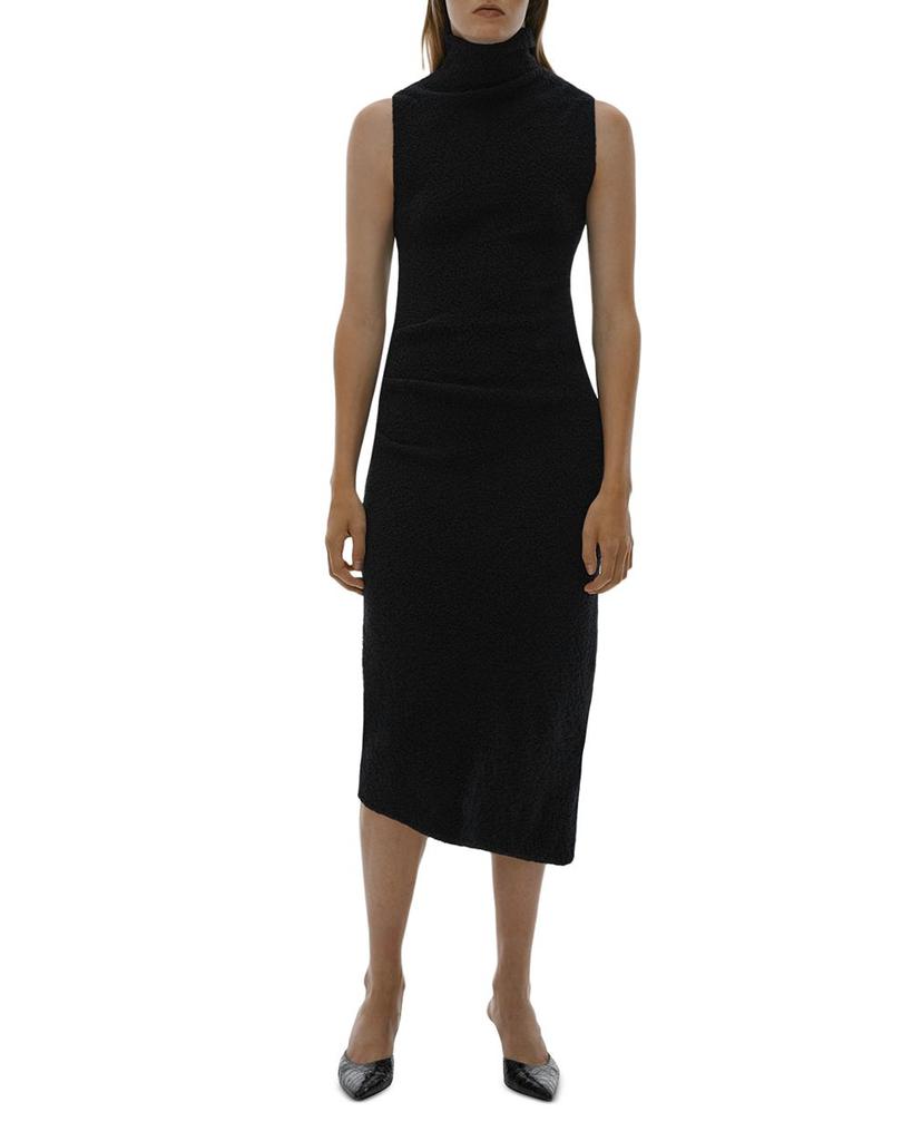 Deal Fleece Asymmetrical Dress商品第1张图片规格展示