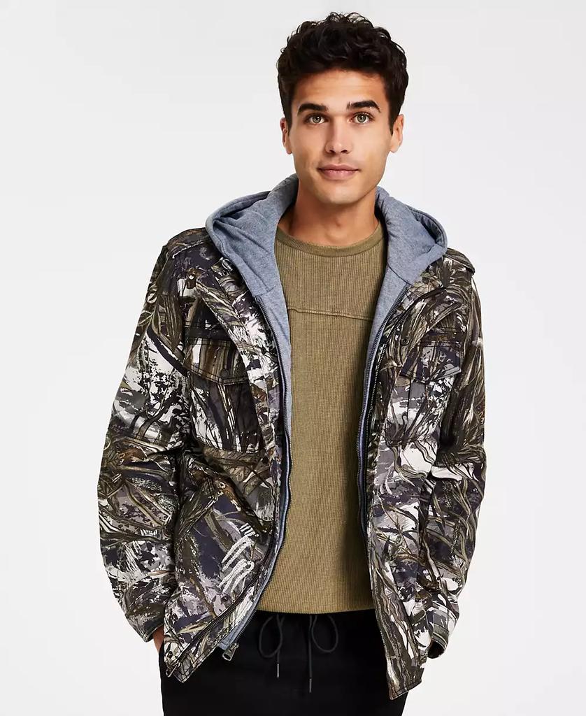 Levi's® Herren-Hoodie mit zwei Taschen, herausnehmbarer Jersey-Latz-/Kapuzenpartie und Sherpa-Futter image 2