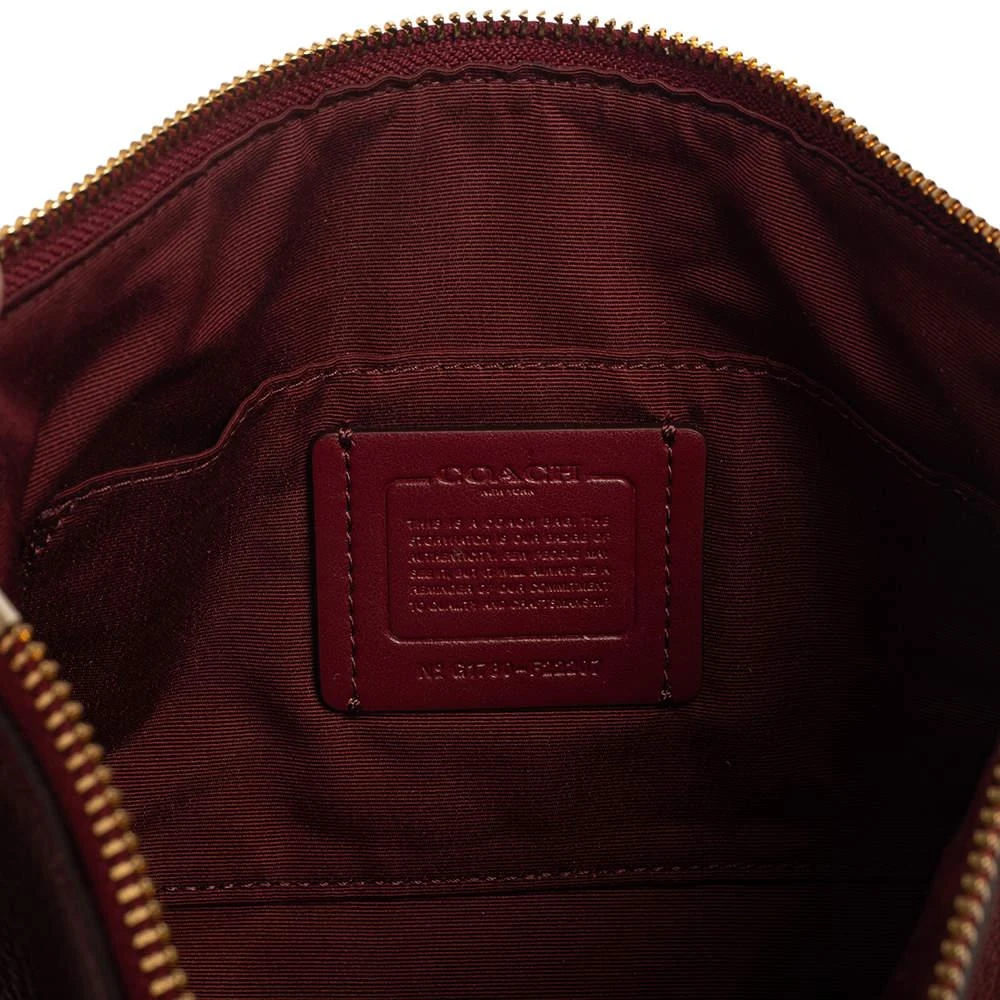 Coach Burgundy Leather Chain Baguette Bag 商品