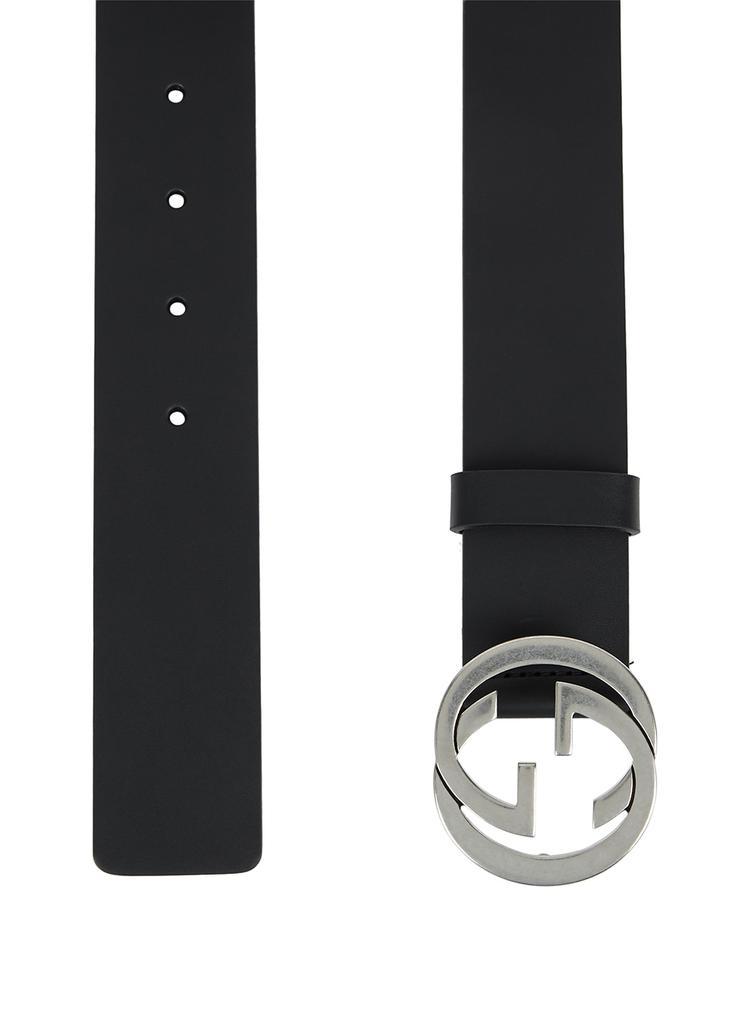 商品Gucci|GG black leather belt,价格¥2793,第5张图片详细描述