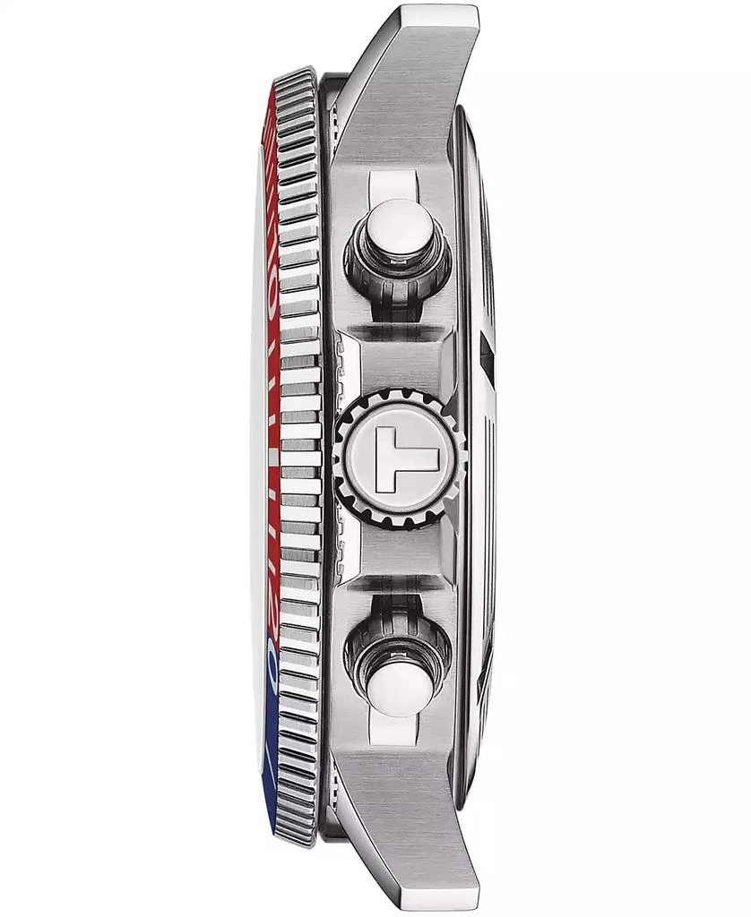 商品Tissot|Men's Swiss Chronograph Seastar 1000 Stainless Steel Bracelet Watch 46mm,价格¥4656,第2张图片详细描述