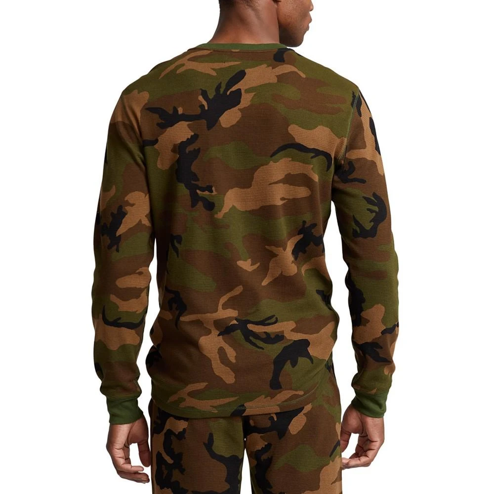 商品Ralph Lauren|Men's Waffle-Knit Thermal Sleep Shirt,价格¥452,第2张图片详细描述