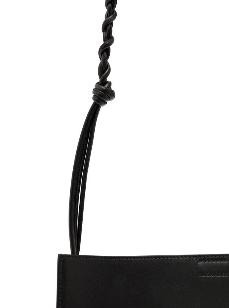 商品Jil Sander|Tangle Black Leather Crossbody Bag Jil Sander Man,价格¥4641,第3张图片详细描述