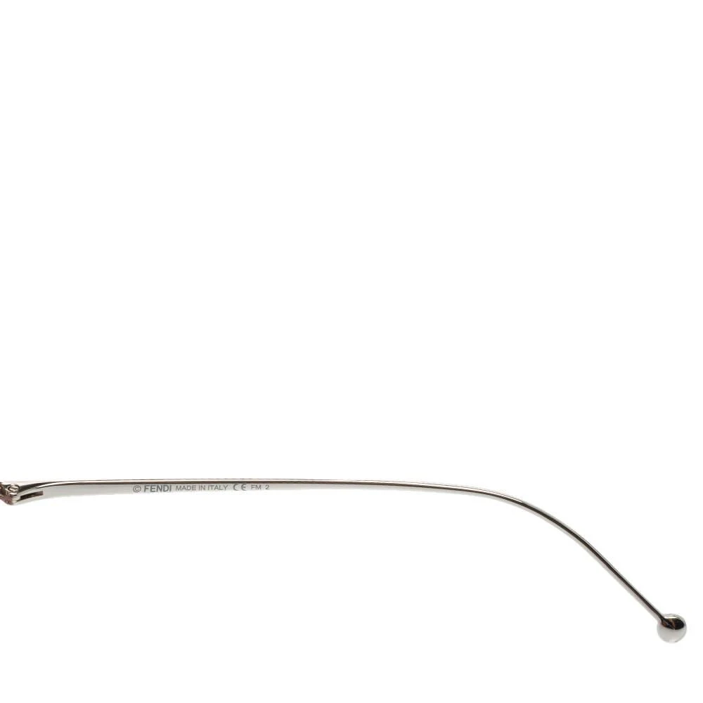商品Fendi|Fendi Silver/Grey Glitter FF0355/S Pink Lens Rimless Cat Eye Sunglasses,价格¥1068,第5张图片详细描述