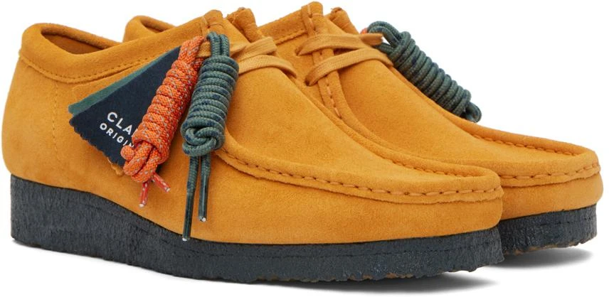 商品Clarks|Yellow & Blue Wallabee Oxfords,价格¥511,第4张图片详细描述