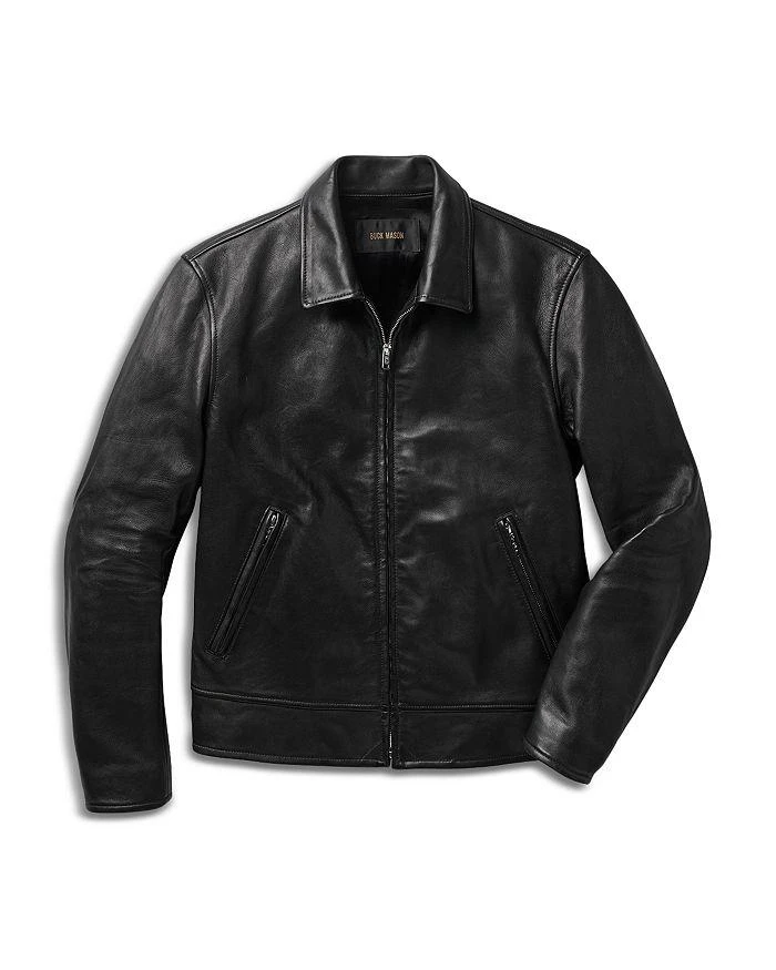 商品Buck Mason|Bruiser Regular Fit Leather Jacket ,价格¥5279,第4张图片详细描述