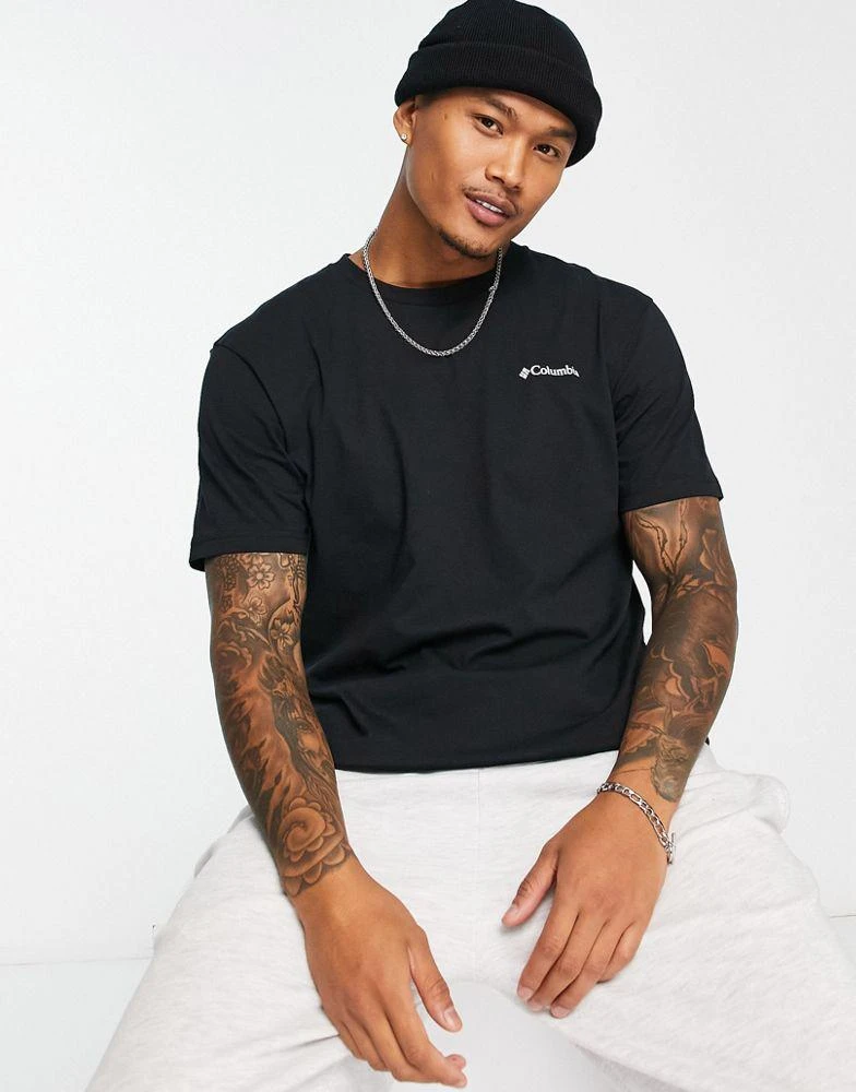 商品Columbia|Columbia Tillamook back print t-shirt in black Exclusive at ASOS,价格¥235,第4张图片详细描述