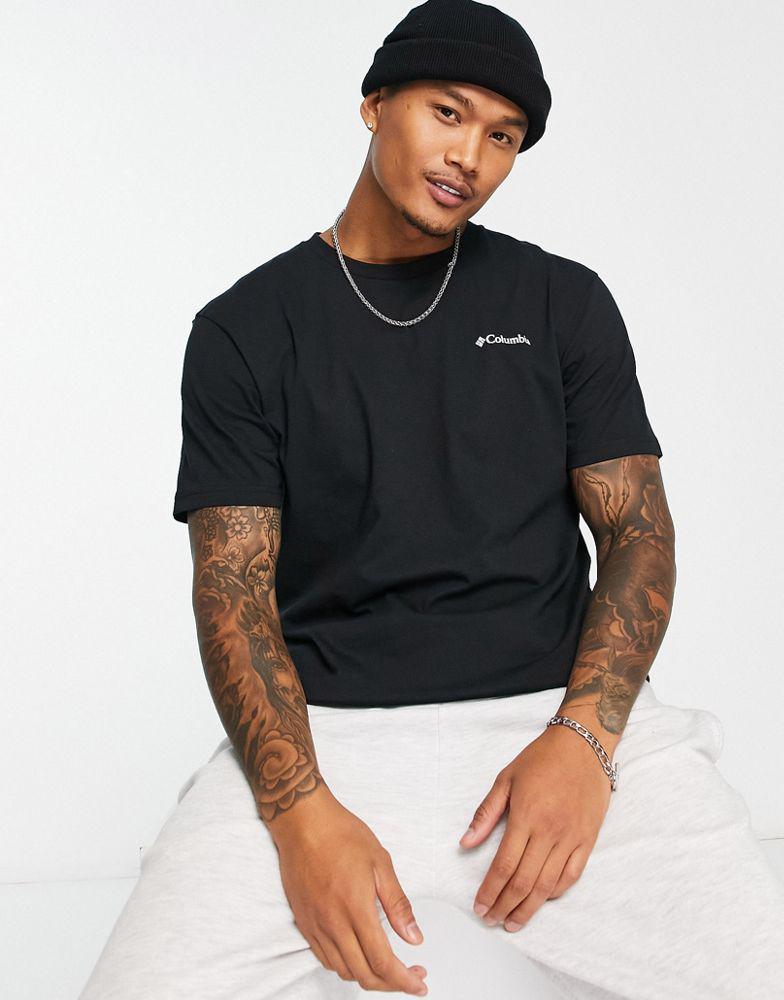 商品Columbia|Columbia Tillamook back print t-shirt in black Exclusive at ASOS,价格¥182,第6张图片详细描述