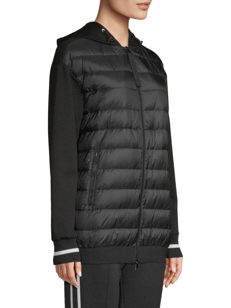 商品Moncler|Moncler - Maglia Mixed Media Hooded Bomber,价格¥8488,第3张图片详细描述