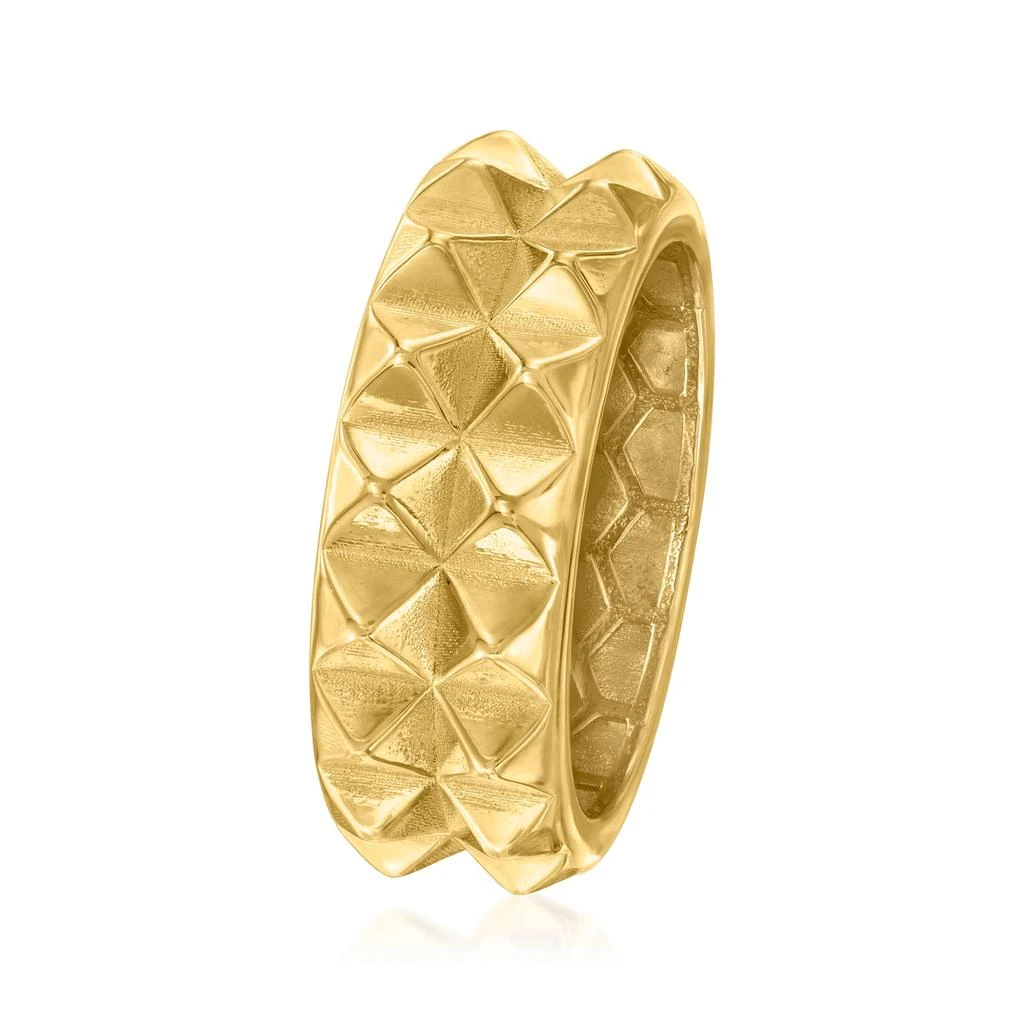 商品Canaria Fine Jewelry|Canaria Italian 10kt Yellow Gold 2-Row Pyramid Ring,价格¥1519,第3张图片详细描述