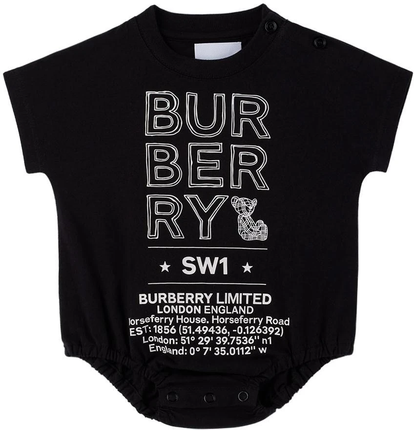 商品Burberry|Baby Two-Pack Black & White Benny Jumpsuit Set,价格¥1194,第2张图片详细描述