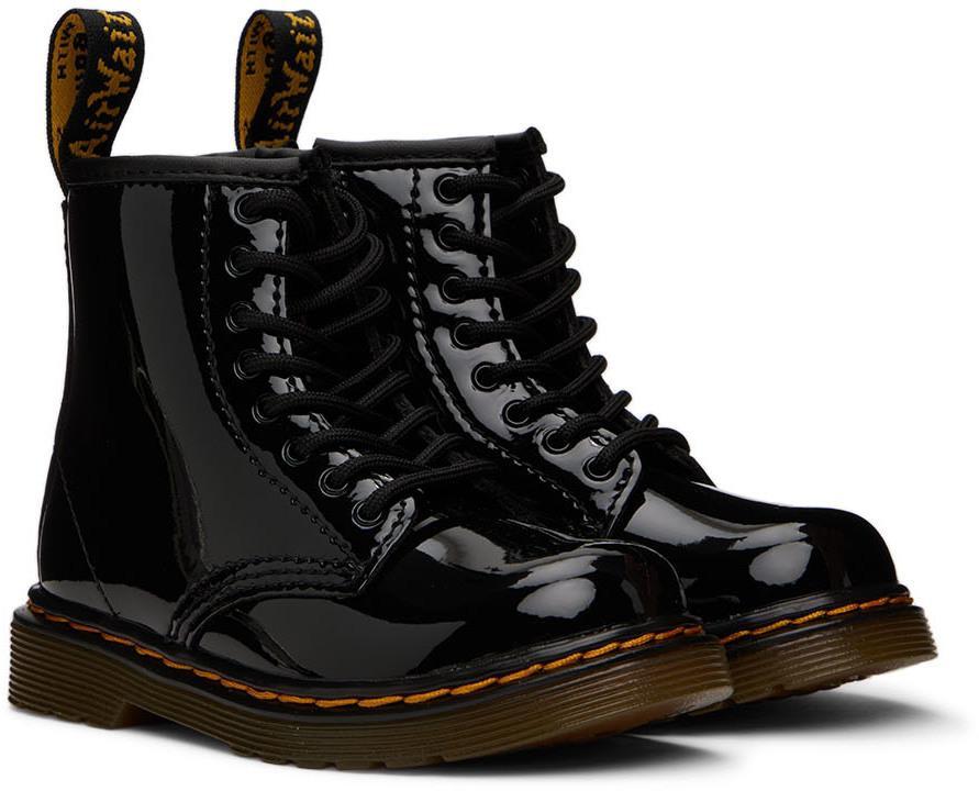 商品Dr. Martens|Baby Black Patent 1460 Boots,价格¥524,第6张图片详细描述