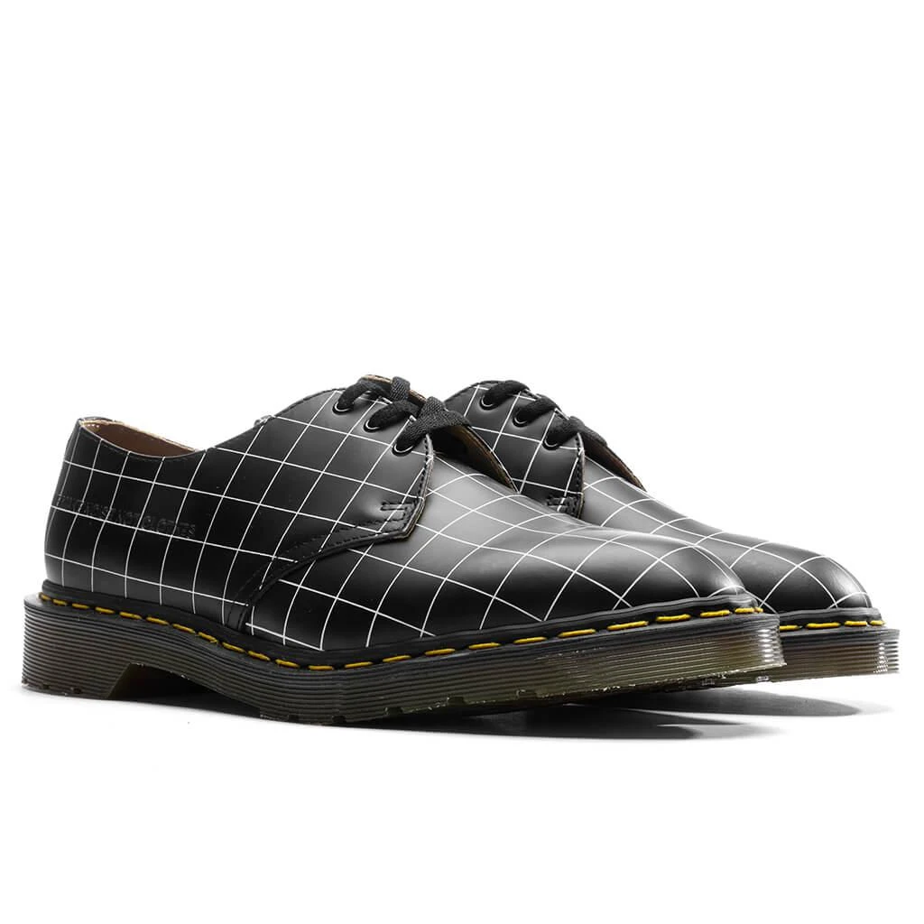 商品Dr. Martens|Dr. Martens x Undercover 1461 Check Smooth - Black,价格¥1329,第2张图片详细描述