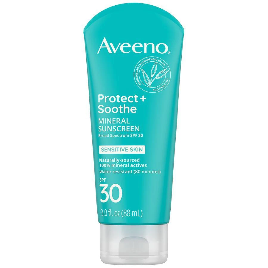 商品Aveeno|Protect + Soothe Mineral Sunscreen Lotion SPF 30,价格¥106,第1张图片