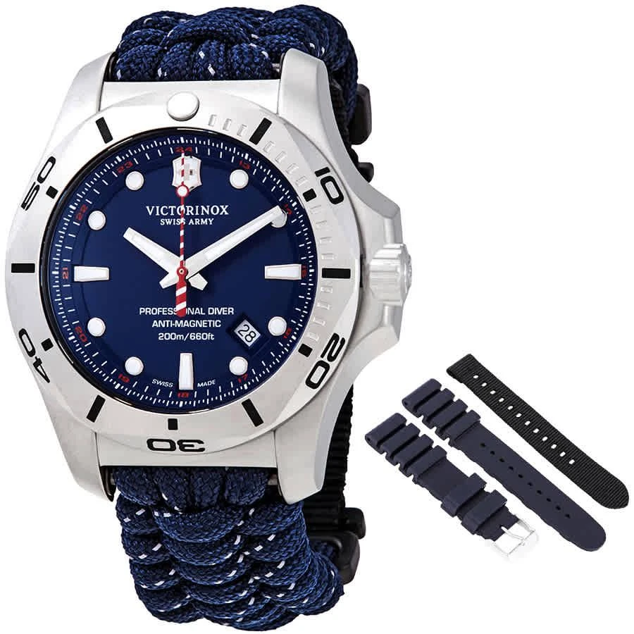 商品Victorinox|Victorinox I.N.O.X. Professional Diver Blue Dial Mens Watch 241843,价格¥3276,第1张图片