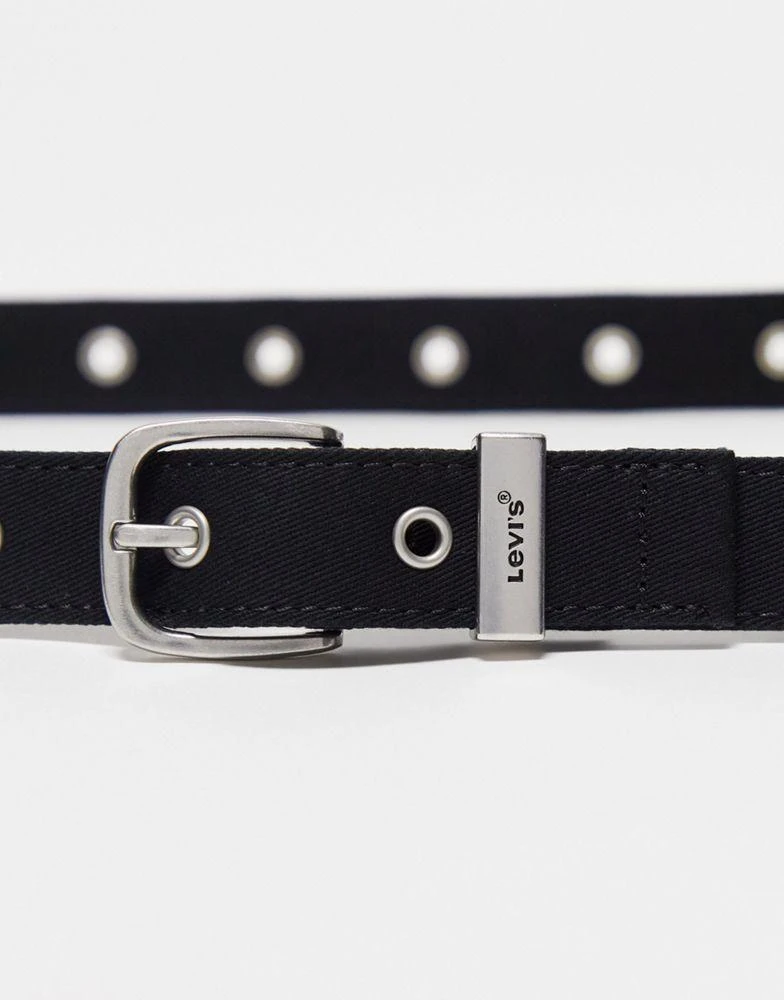 商品Levi's|Levi's fabric grommet belt in black ,价格¥224,第2张图片详细描述