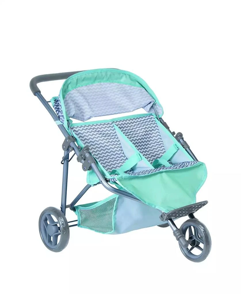 商品Adora|Zig Zag Twin Jogger Doll Stroller,价格¥449,第2张图片详细描述