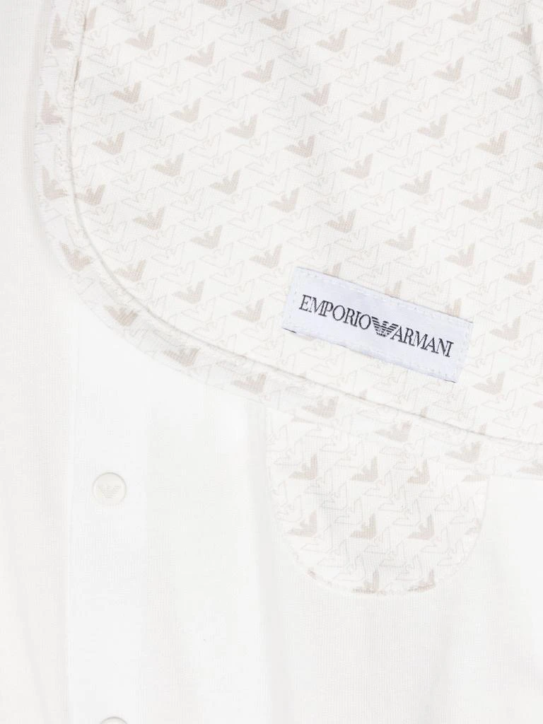 商品Emporio Armani|Emporio Armani Baby Logo Babygrow Gift Set in White,价格¥890,第5张图片详细描述