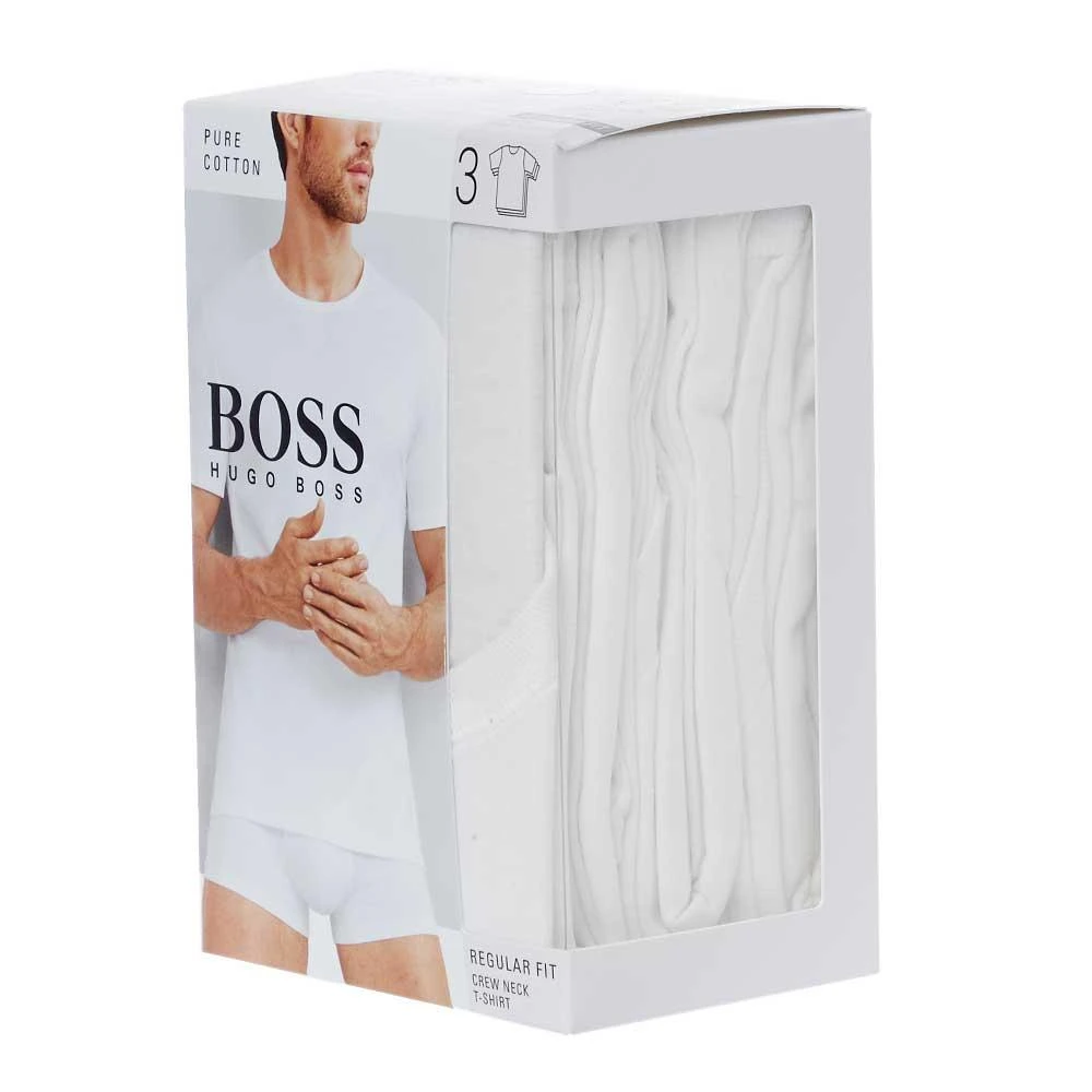 商品Hugo Boss|BOSS Bodywear T-Shirt - 3 Pack White,价格¥154,第1张图片