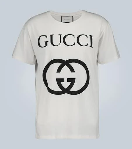 商品Gucci|Oversized cotton T-shirt with GG,价格¥4175,第1张图片